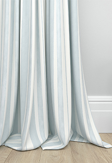 Shabby Chic by Rachel Ashwell Watercolour Stripe, Pale Blue - Made to Measure Curtains